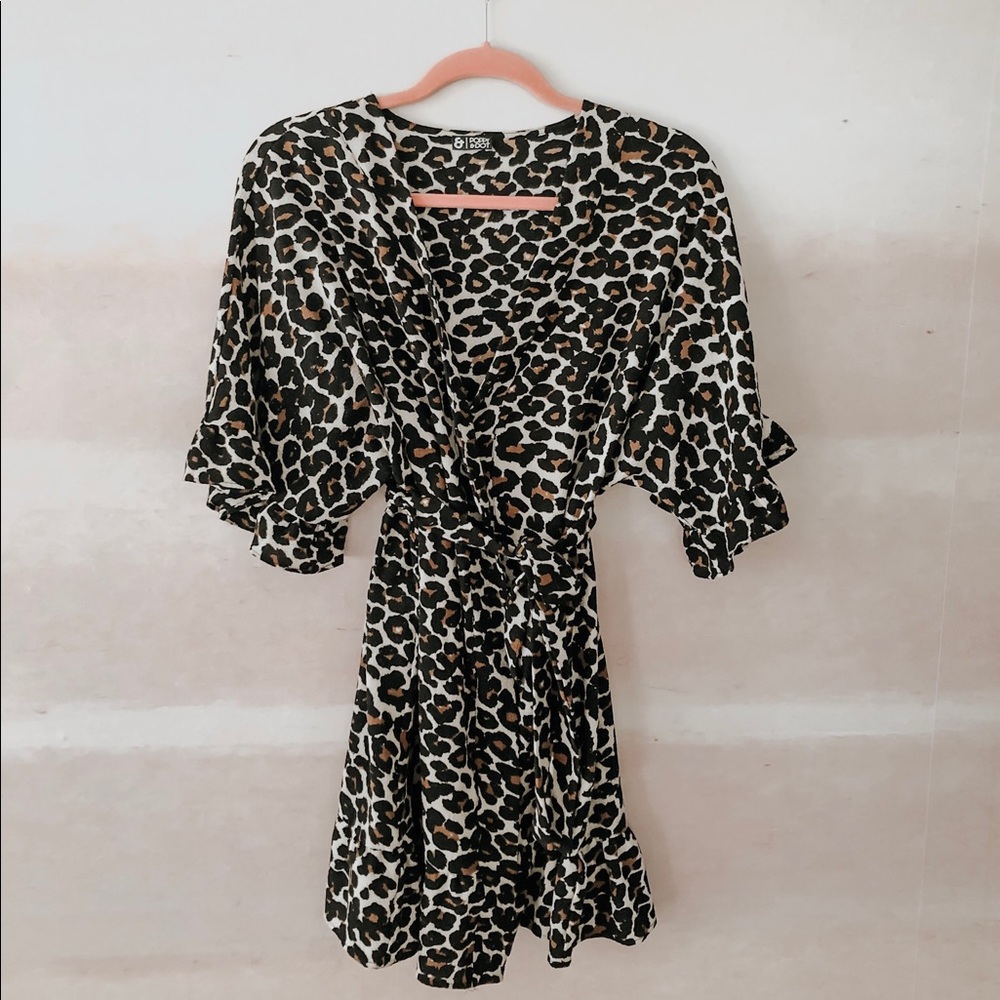 Leopard print robe